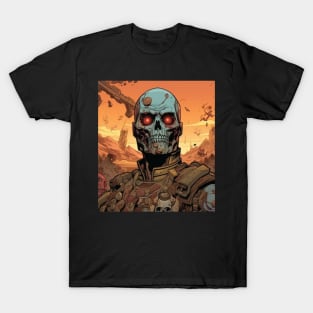 Post Apocalyptic Wastelands Cyborg Commando Exterminator T-Shirt